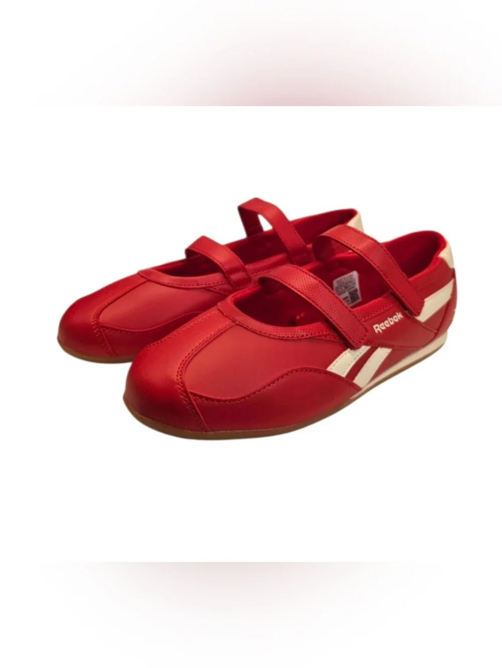 New Reebok Red Mary Jane Ballet Sneakers Double Strap Shoes Women's Sizes